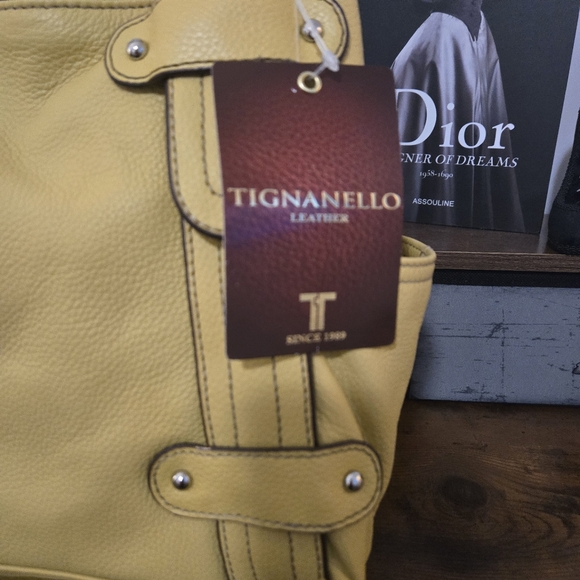 Tignanello Yellow Shoulder Bag - Picture 5 of 12